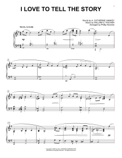I Love To Tell The Story [Jazz version] von William G. Fischer (Download) 