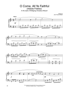 O Come, All Ye Faithful (in the style of Mozart) von John Francis Wade (Download) 