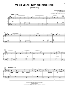 You Are My Sunshine [Classical version] von Ray Charles (Download) 