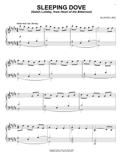 Sleeping Dove (Salish Lullaby, from Heart Of The Bitterroot) von David Lanz (Download) 