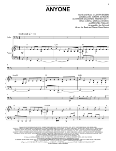 Anyone (with Optional Cello) von Justin Bieber (Download) 