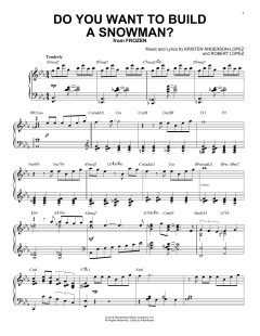 Do You Want To Build A Snowman? [Jazz version] von Robert Lopez (Download) 