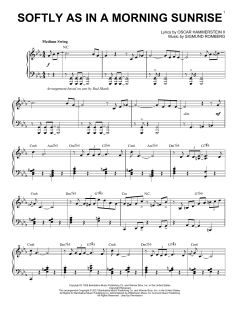 Softly As In A Morning Sunrise [Jazz version] von Oscar Hammerstein II (Download) 