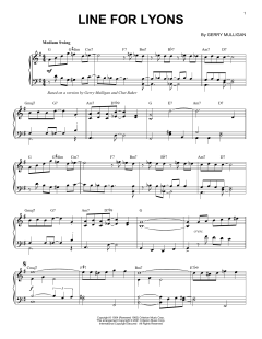 Line For Lyons [Jazz version] von Gerry Mulligan (Download) 