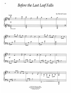 Before The Last Leaf Falls von David Lanz (Download) 