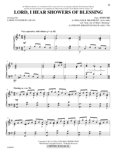 Lord, I Hear Showers Of Blessing von J.S. Bach (Download) 