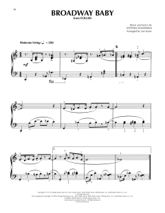 Broadway Baby von Stephen Sondheim (Download) 