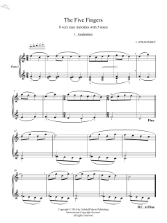 Five Fingers: 1. Andantino von Igor Stravinsky (Download) 