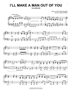 I'll Make A Man Out Of You von David Zippel (Download) 