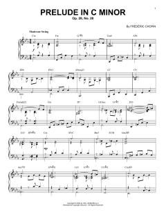 Prelude In C Minor, Op. 28, No. 20 [Jazz version] von Frédéric Chopin (Download) 