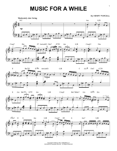 Music For A While [Jazz version] von Henry Purcell (Download) 