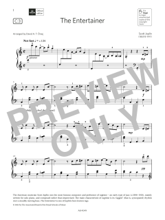 The Entertainer (Grade 3, list C3, from the ABRSM Piano Syllabus 2023 & 2024) von Scott Joplin (Download) 