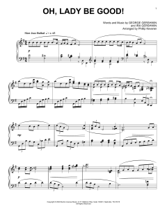 Oh, Lady Be Good! von Ira Gershwin (Download) 