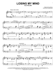 Losing My Mind von Stephen Sondheim (Download) 