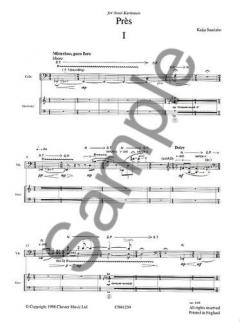 Pres for Cello and Electronics von Kaija Saariaho 