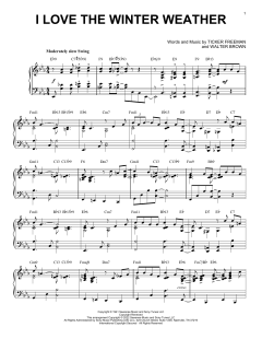 I Love The Winter Weather [Jazz version] von Tony Bennett (Download) 