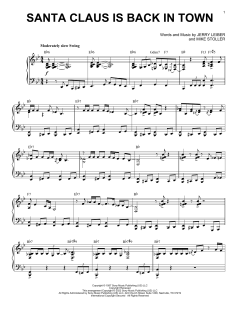Santa Claus Is Back In Town [Jazz version] von Elvis Presley (Download) 