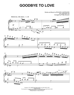 Goodbye To Love von The Carpenters (Download) 