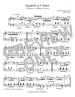 Quadrille  in F Major von Marie Szymanowska (Download) 