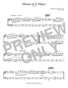 Minuet in G Major, K. 15c (Download) 