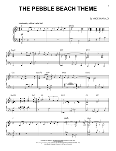 The Pebble Beach Theme [Jazz version] von Vince Guaraldi (Download) 