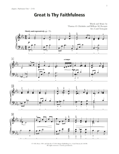 Great Is Thy Faithfulness von Thomas O. Chisholm (Download) 