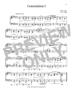 Consolation No. 1 In E Major von Franz Liszt (Download) 