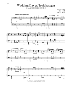 Wedding Day At Troldhaugen, Op. 65, No. 6 von Edvard Grieg (Download) 