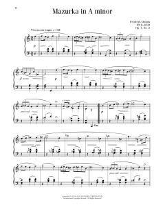 Mazurka, Op. 7, No. 2 von Frédéric Chopin (Download) 