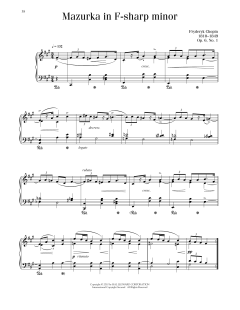 Mazurka, Op. 6, No. 1 von Frédéric Chopin (Download) 