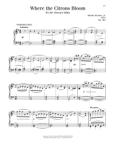 Where The Citrons Bloom, Op. 364 (Download) 