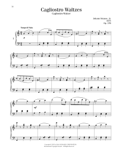 Cagliostro Waltzes, Op. 370 (Download) 
