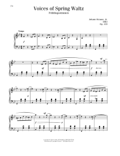Voices Of Spring Waltz, Op. 410 (Download) 