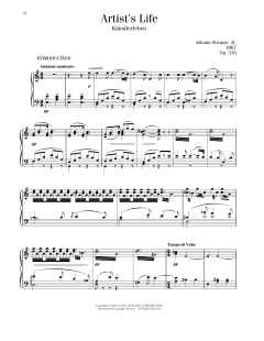 Artist's Life, Op. 316 (Download) 