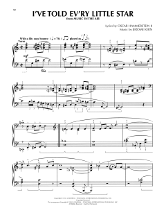 I've Told Ev'ry Little Star von Jerome Kern (Download) 