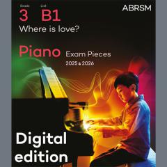 Where is love? (Grade 3, list B1, from the ABRSM Piano Syllabus 2025 & 2026) von Lionel Bart (Download) 