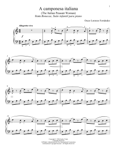 A Camponesa Italiana von Oscar Lorenzo Fernandez (Download) 