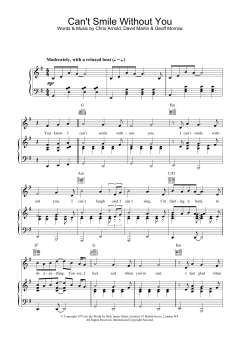 Can't Smile Without You von Barry Manilow (Download) 
