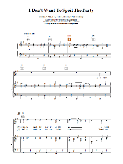 I Don't Want To Spoil The Party von Stephen Sondheim (Download) 