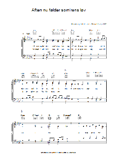 Aften Nu Falder Som'rens Løv von Ludwig van Beethoven (Download) 