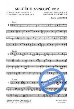Solfege Syncope No. 2 von Dante Agostini 