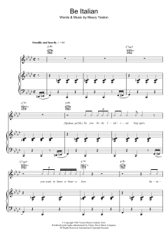 Be Italian von Maury Yeston (Download) 