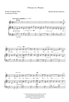 I Wonder As I Wander von John Jacob Niles (Download) 