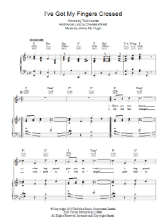 I've Got My Fingers Crossed von Jimmy McHugh (Download) 