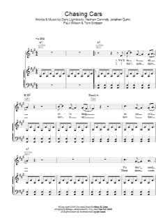 Chasing Cars von Snow Patrol (Download) 