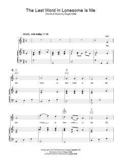 The Last Word In Lonesome Is Me von Roger Miller (Download) 