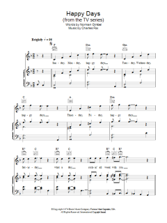 Happy Days von Norman Gimbel (Download) 