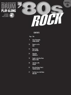 Drum Play-Along Vol. 8: 80's Rock 