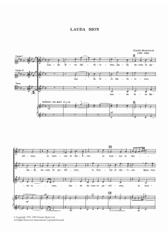Lauda Sion von Claudio Monteverdi (Download) 