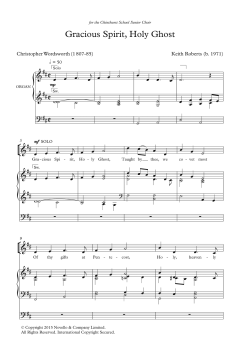 Gracious Spirit, Holy Ghost von Keith Roberts (Download) 